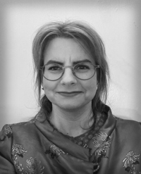 Portræt af Susan i sort/hvid