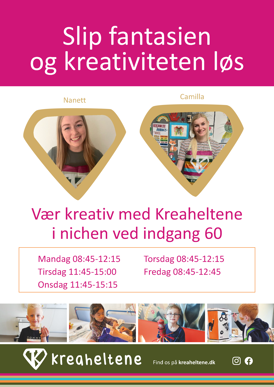 Kreahelt åbningstid