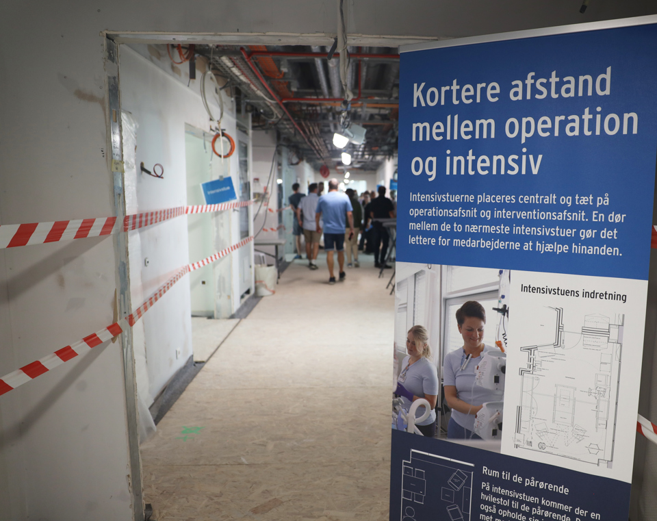 Åbent Hus på byggeriet af det nye OUH september 2025 - stand