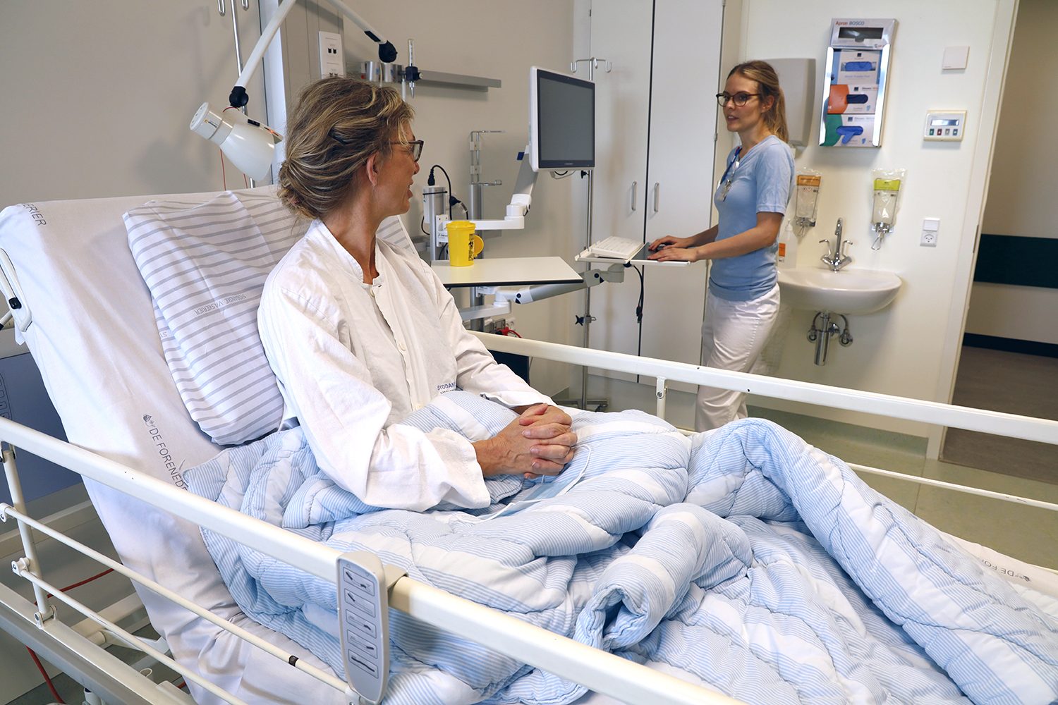 At the new OUH more treatment can take place in the patient's own room. 