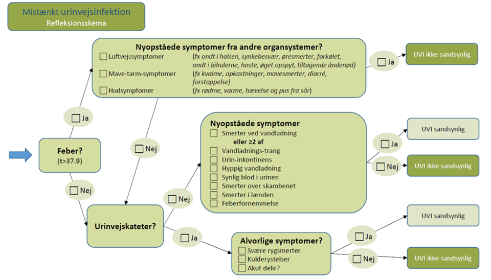 Flowchart til vurdering af borger med mulig UVI