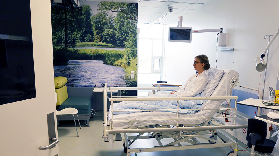 Patientstuen på det nye OUH bliver en enestue