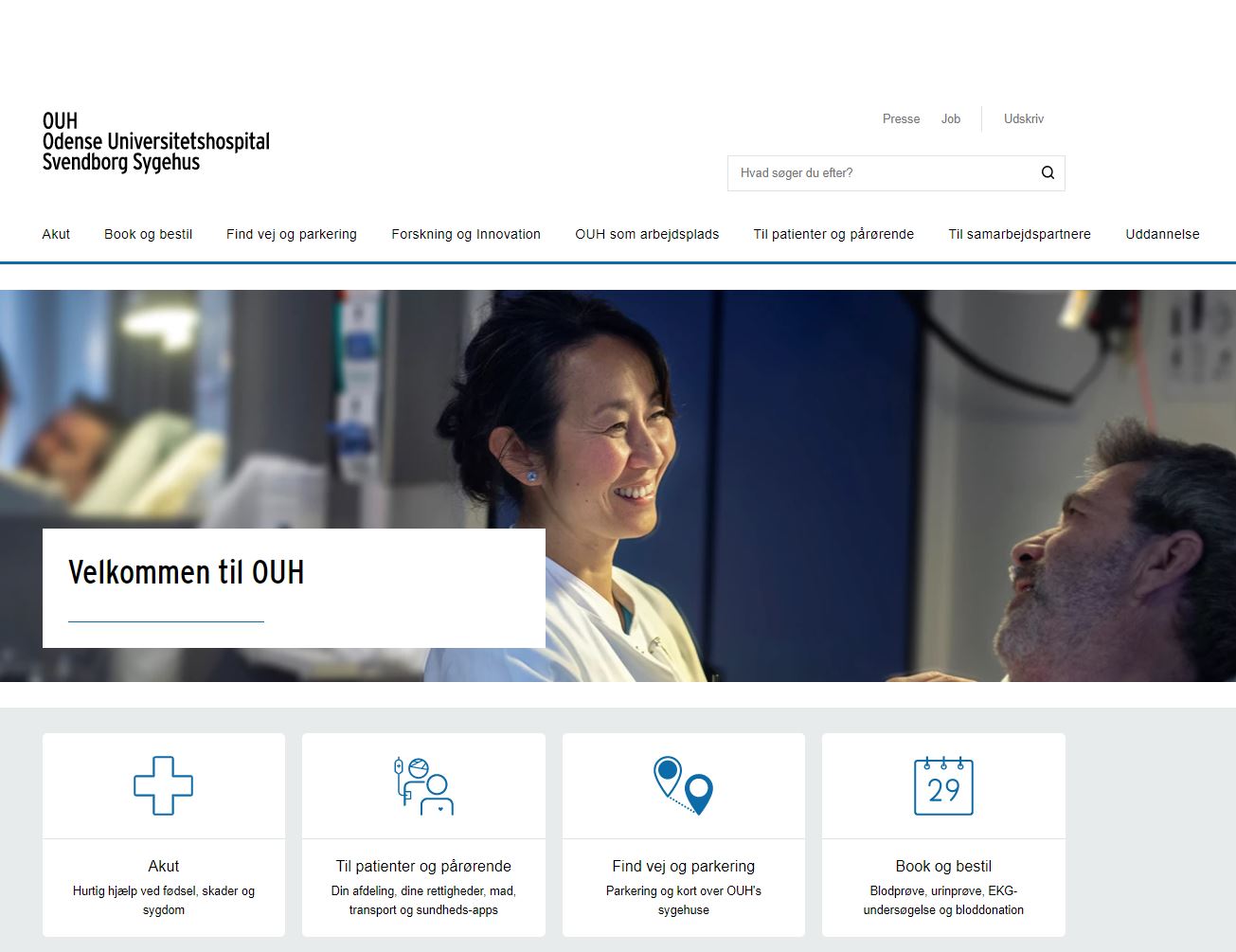 OUH får ny hjemmeside, og nogle ting har flyttet plads.