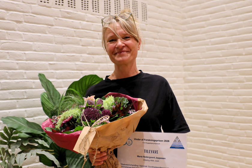 Marie Nedergaard Jeppesen med Forskningsprisen