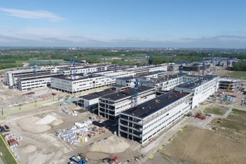 Dronebillede fra byggepladsen (maj 2021)