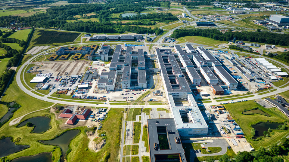 Det nye OUH set fra nord