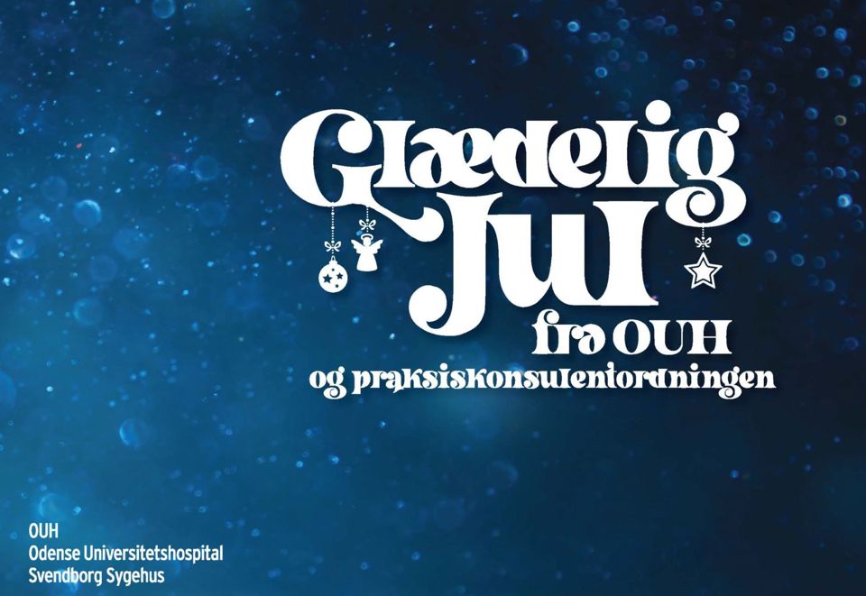 Julekort fra OUH og Praksiskonsulentordningen